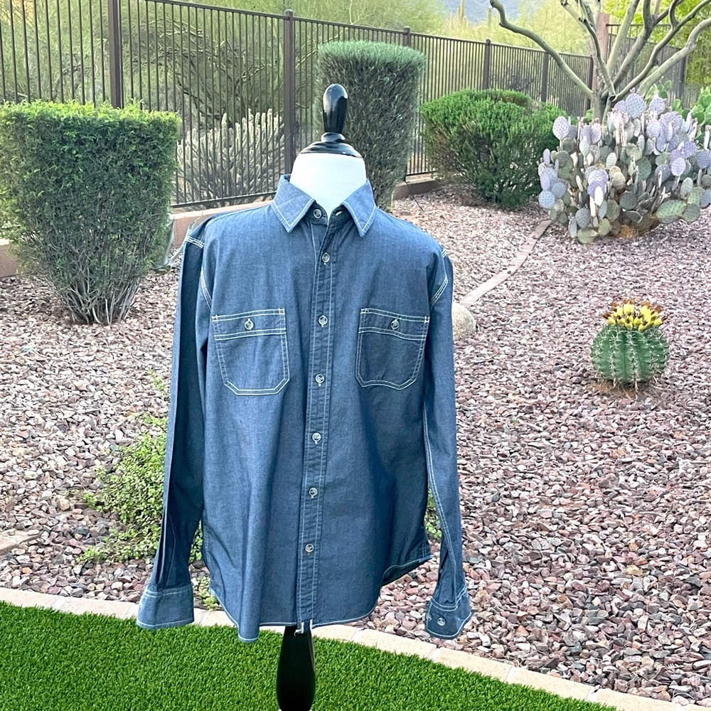 ORIGINAL WEATHERPROOF  VINTAGE -  Blue Casual Button Down Shirt